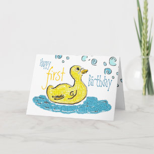 Cartão Primeiro aniversário