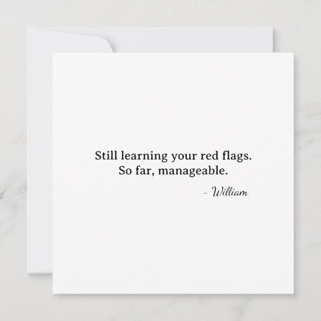 Cartão Primeiro Cupido da Taça da Raposa de São Valentim  (Verso)