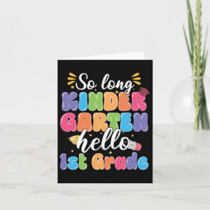 Cartão Primeiro Dia Da Escola Tão Longo Jardim De Infânci