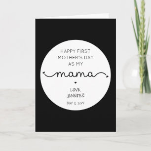 Cartão Primeiro Dia das Mães Personalizado Nova Mamãe