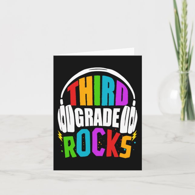 Cartão Primeiro Dia De Rochas Do 3º Ano De Volta Ao Ensin (Frente)