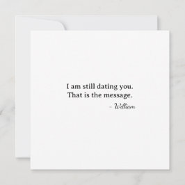 Cartão Primeiro Dia dos Namorados Ainda Namorando Você