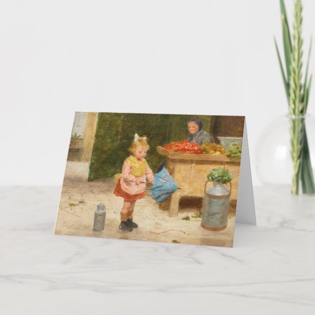 Cartão Primeiro guarda-chuva | Victor Gabriel Gilbert (Frente)