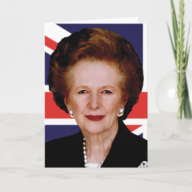 Cartão Primeiro ministro Margaret Thatcher - dama de (Frente)