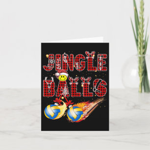 Cartão Primeiro Natal Como Pai Jingle Voleibol Papa Tio D