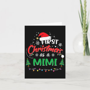 Cartão Primeiro Natal Como Um Mimi 1rua De Natal Correspo
