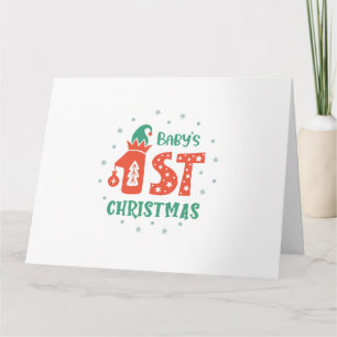 Cartão Primeiro Natal do Bebê
