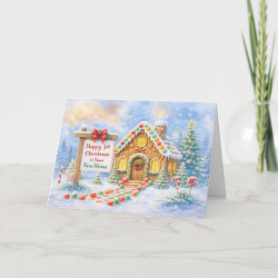 Cartão Primeiro Natal na sua Nova Casa