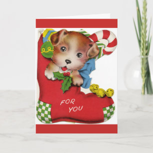 Cartão Primeiro Natal Puppy