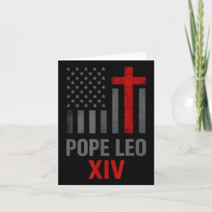 Cartão Primeiro Papa Americano Leo Xiv Religiosos Católic