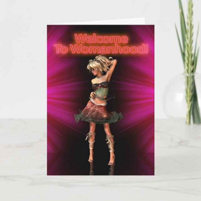 Cartão Primeiro período, 1rua, Mulher (Frente)