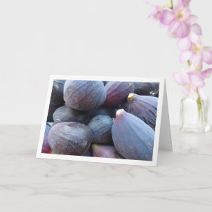 Cartão Primeiro plano da fruta figo