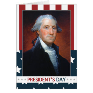 Cartão Primeiro presidente: George Washington