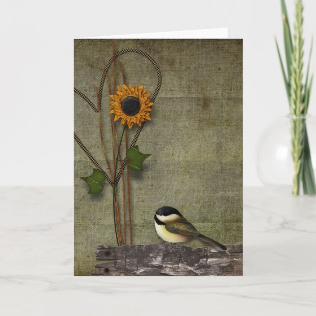 Cartão Primitive Greeting Card (Frente)