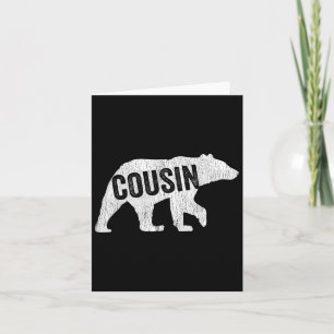 Cartão Primo Bear Correspondendo Família Acampando Urso E