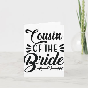 Cartão Primo Da Família Da Festa de casamento Noiva Sh