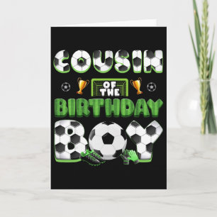 Cartão Primo do Menino do Aniversário Grupo de Futebol Fa