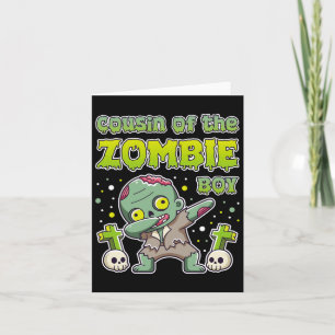 Cartão Primo Do Zombie Boy Zombie No 9º Aniversário