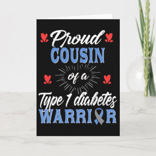 Cartão Primo Orgulhoso de T1d Conscientização do Diabetes