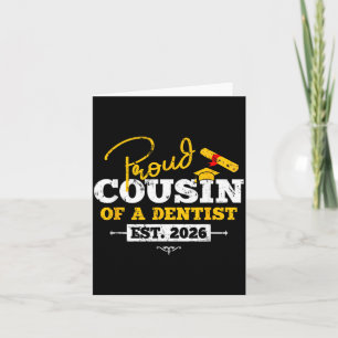 Cartão Primo Orgulhoso de um Dentista Est Graduado 2026