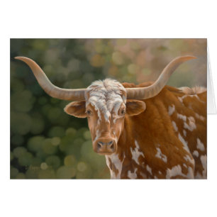 Cartão "Primo" - Texas Longhorn