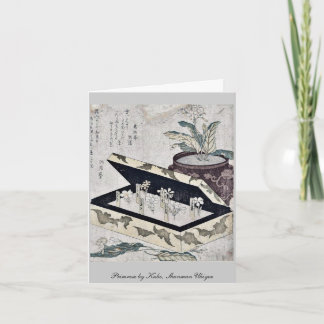 Cartão Primrose por Kubo, Shunman Ukiyoe