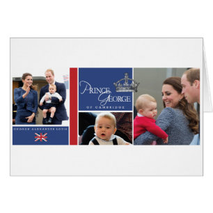 Cartão Prince George - William & Kate