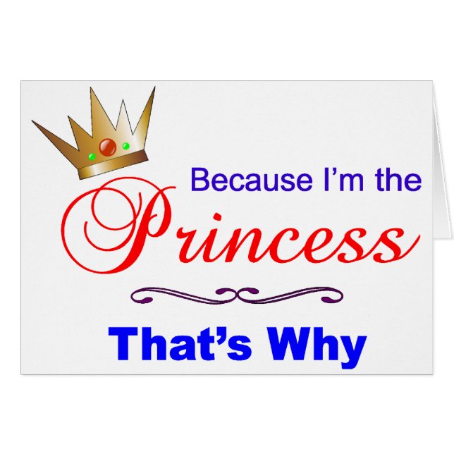 Cartão Princesa (Frente Horizontal)