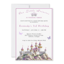 Princesa Castle Silver Crown Pink Gems Butflies