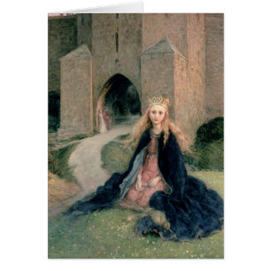 Cartão Princesa com um eixo