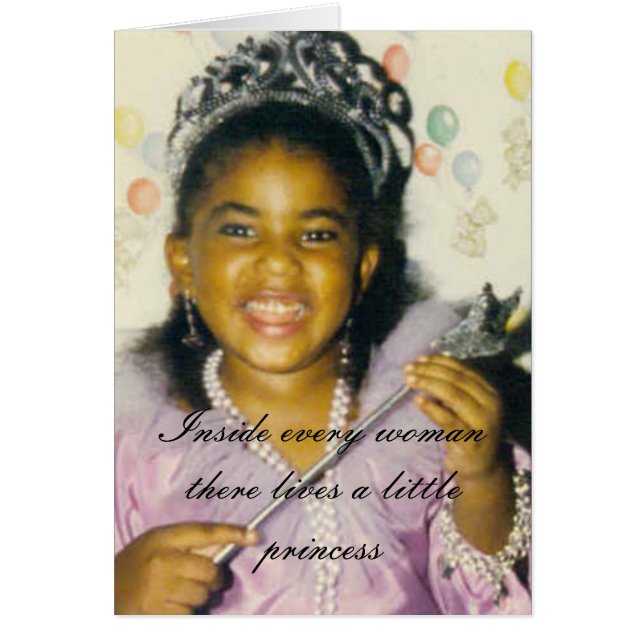 Cartão "Princesa da alegria " (Frente)