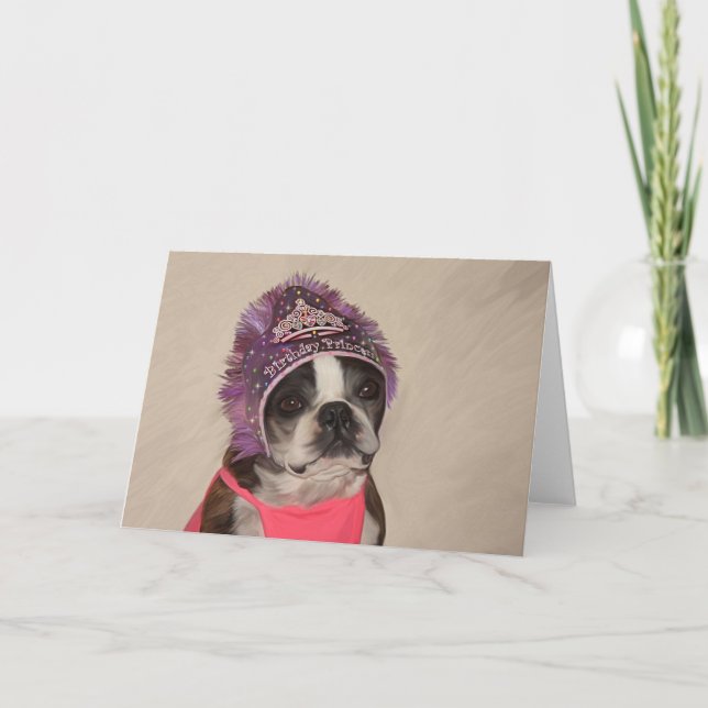 Cartão Princesa de aniversário (Frente)