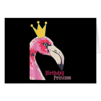 Cartão Princesa de aniversário Flamingo | Flamingo-Cute