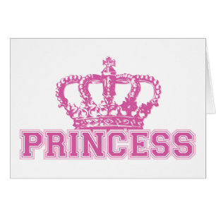 Cartão Princesa de coroa