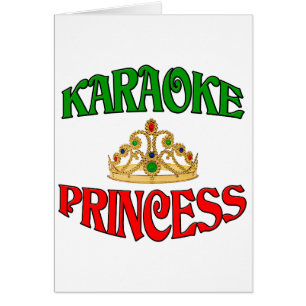 Cartão Princesa do karaoke