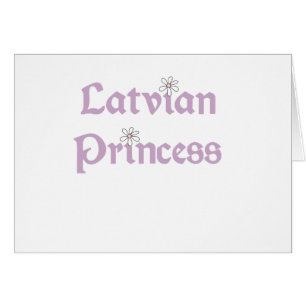 Cartão Princesa do Latvian das margaridas
