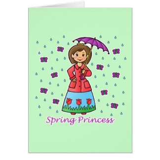 Cartão Princesa do primavera