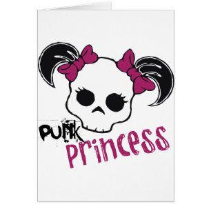 Cartão Princesa do punk