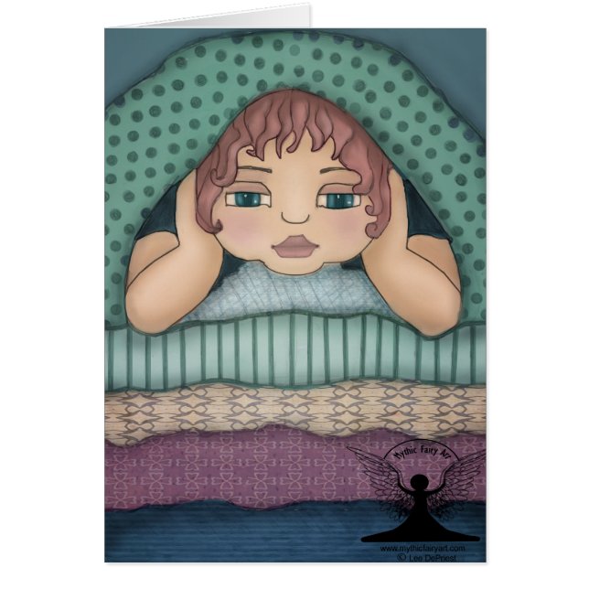 Cartão Princesa e a ervilha (Frente)