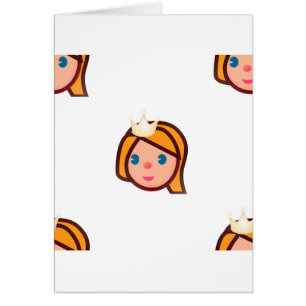 Cartão princesa emoji