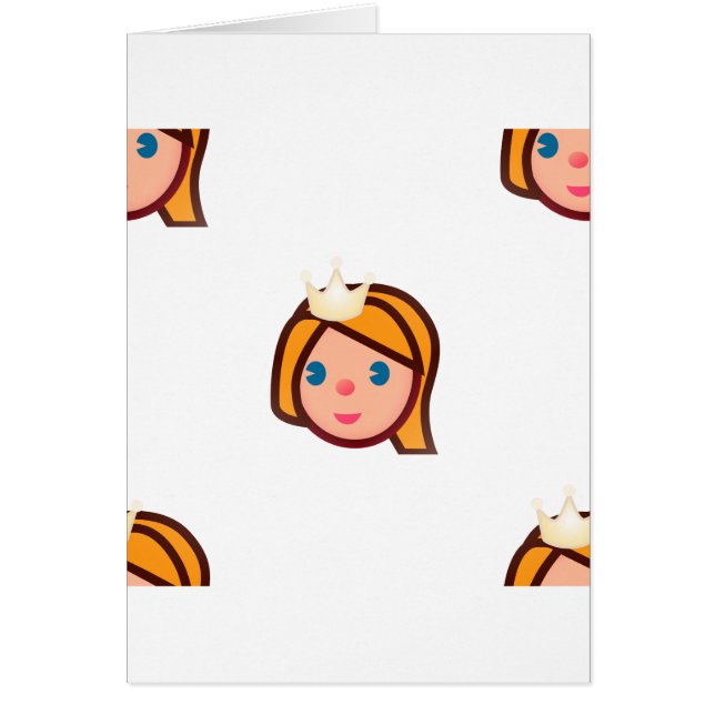 Cartão princesa emoji (Frente)