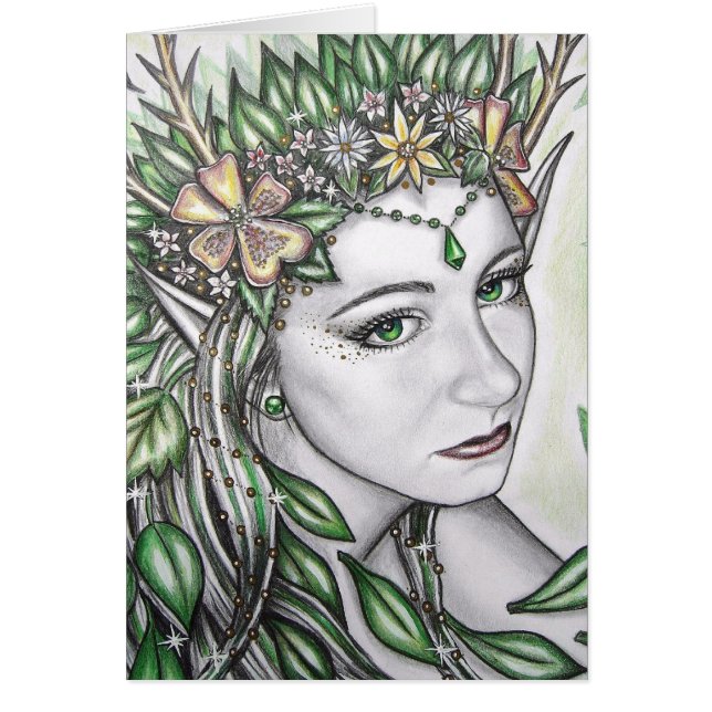 Cartão Princesa esmeralda (Frente)