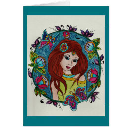 Cartão Princesa Flora