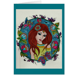 Cartão Princesa Flora