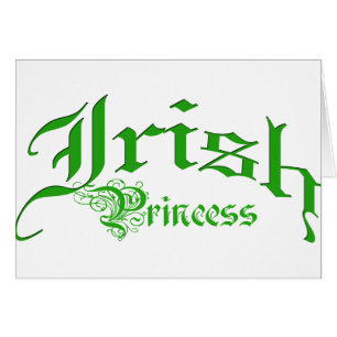 Cartão Princesa irlandesa