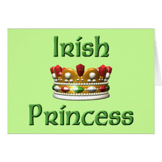 Cartão Princesa irlandesa