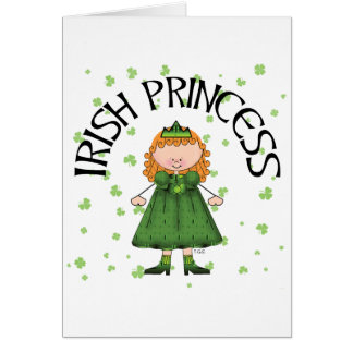 Cartão Princesa irlandesa Redhead