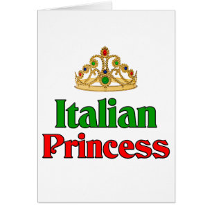 Cartão Princesa italiana