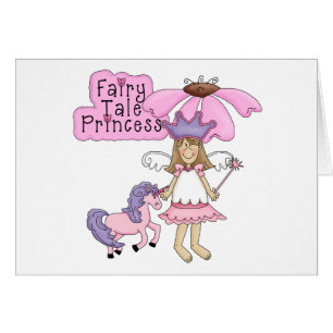 Cartão Princesa loura do conto de fadas