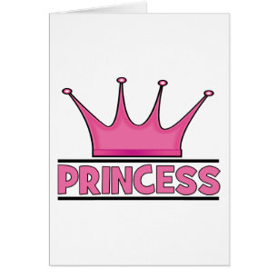 Cartão Princesa rosa personalizada